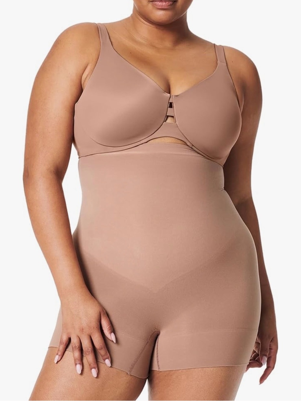 NWOT SPANX Highwaisted Boyshort in Cafe Au Lait